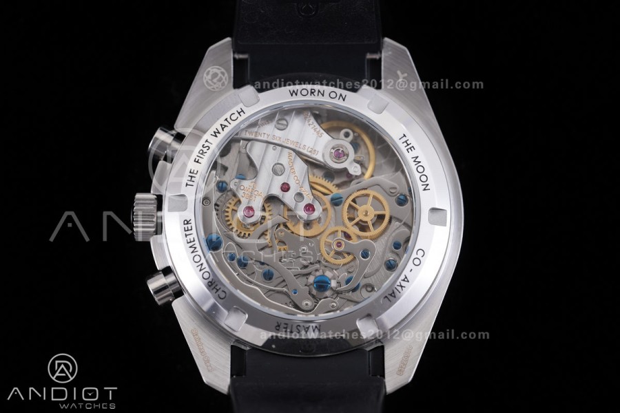 Speedmaster SS N1F Best Edition White Dial on Black Rubber Strap A3861