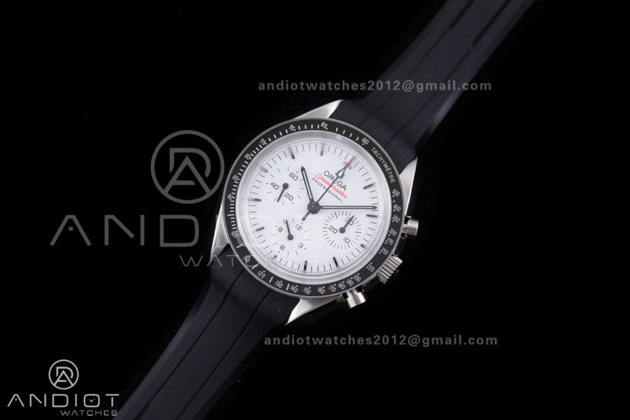 Speedmaster SS N1F Best Edition White Dial on Black Rubber Strap A3861