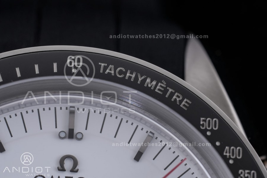 Speedmaster SS N1F Best Edition White Dial on Black Rubber Strap A3861