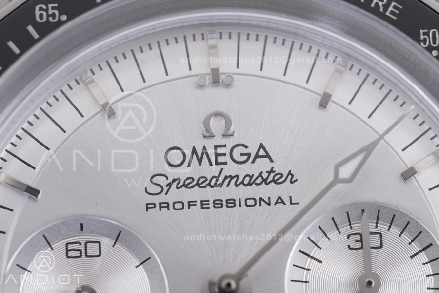 Speedmaster SS N1F Best Edition Silver Dial on Black Rubber Strap A3861