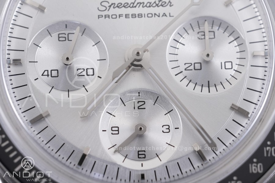 Speedmaster SS N1F Best Edition Silver Dial on Black Rubber Strap A3861