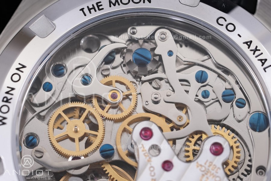 Speedmaster SS N1F Best Edition Silver Dial on Black Rubber Strap A3861