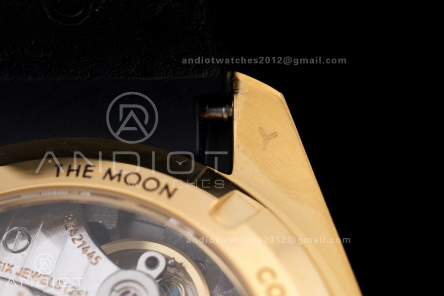 Speedmaster YG N1F Best Edition YG Dial on Black Rubber Strap A3861