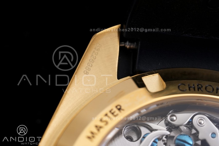 Speedmaster YG N1F Best Edition YG Dial on Black Rubber Strap A3861