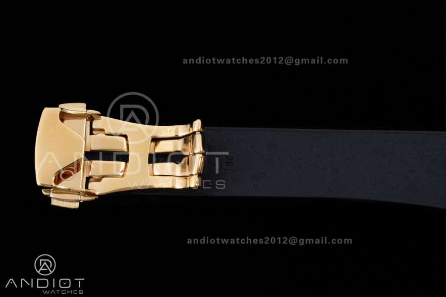 Speedmaster YG N1F Best Edition YG Dial on Black Rubber Strap A3861