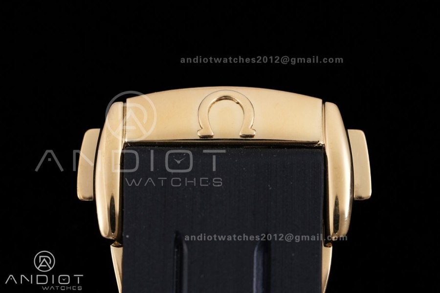 Speedmaster YG N1F Best Edition Green Dial on Black Rubber Strap A3861