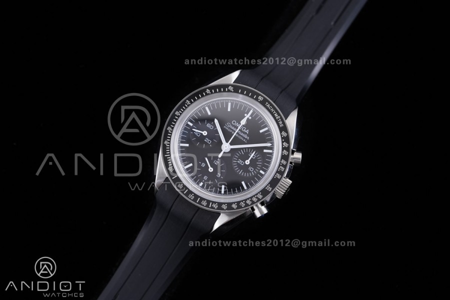 Speedmaster SS N1F Best Edition Black Dial on Black Rubber Strap A3861