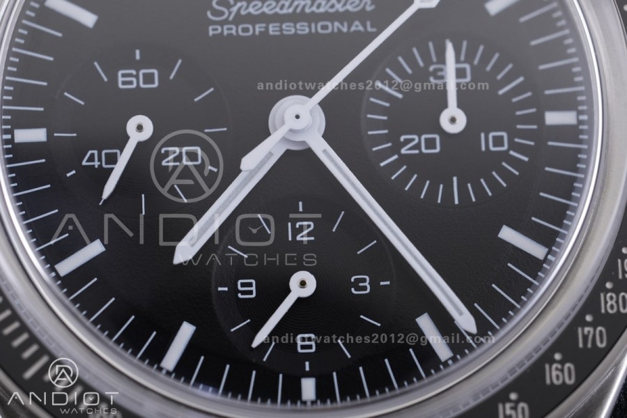 Speedmaster SS N1F Best Edition Black Dial on Black Rubber Strap A3861