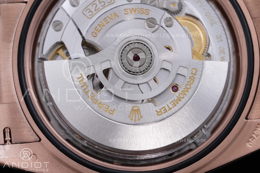 DayDate 40 RG QF 1:1 Best Edition 904L Steel Diamonds Dial on President Bracelet VR3255 V8 (Gain Weight)