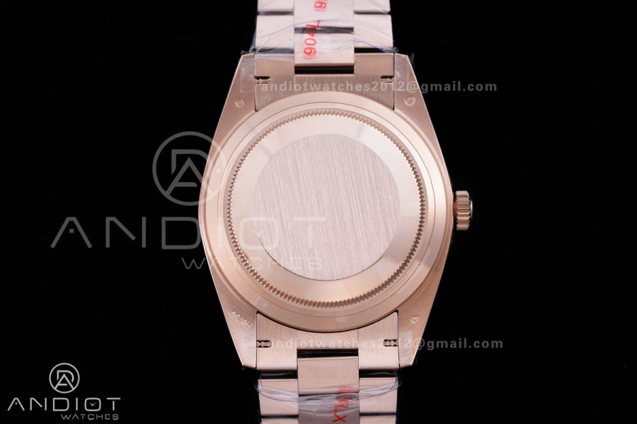 DayDate 40 RG QF 1:1 Best Edition 904L Steel Diamonds Dial on President Bracelet VR3255 V8 (Gain Weight)