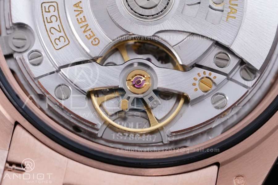 DayDate 40 RG 1:1 Best Edition White MOP Crystal Dial on President Bracelet VR3255 V8 (Gain Weight)