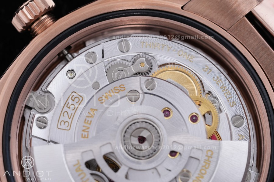 DayDate 40 RG 1:1 Best Edition White MOP Crystal Dial on President Bracelet VR3255 V8 (Gain Weight)