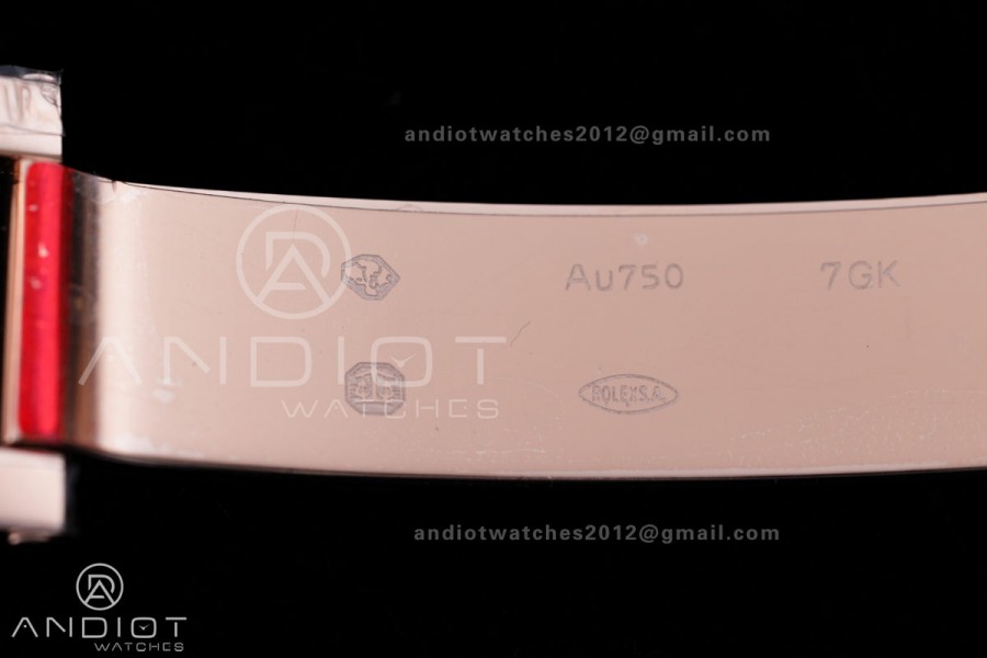 DayDate 40 RG 1:1 Best Edition White MOP Crystal Dial on President Bracelet VR3255 V8 (Gain Weight)