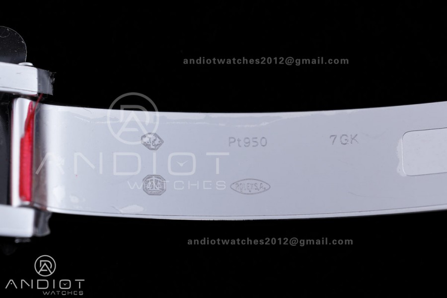 DayDate 40 SS QF 1:1 Best Edition 904L Steel Blue Roman Marker Dial on President Bracelet VR3255 V8 (Gain Weight)