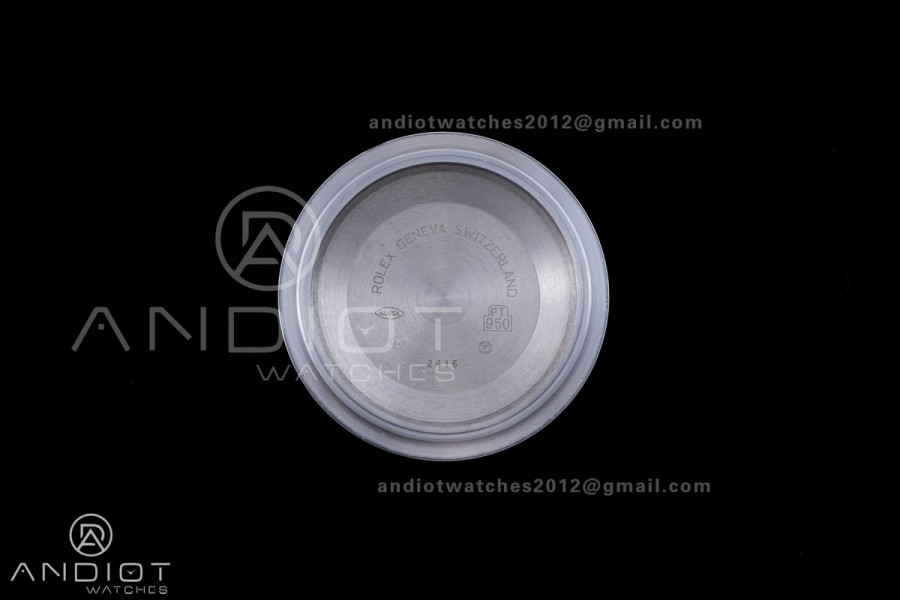 DayDate 40 SS QF 1:1 Best Edition 904L Steel Blue Roman Marker Dial on President Bracelet VR3255 V8 (Gain Weight)