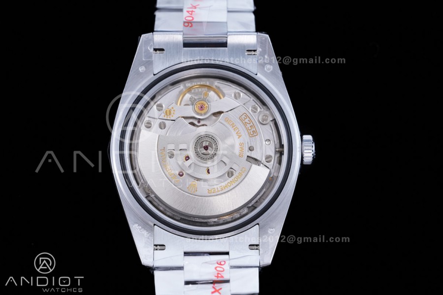 DayDate 40 SS QF 1:1 Best Edition 904L Steel Diamonds Dial on President Bracelet VR3255 V8 (Gain Weight)