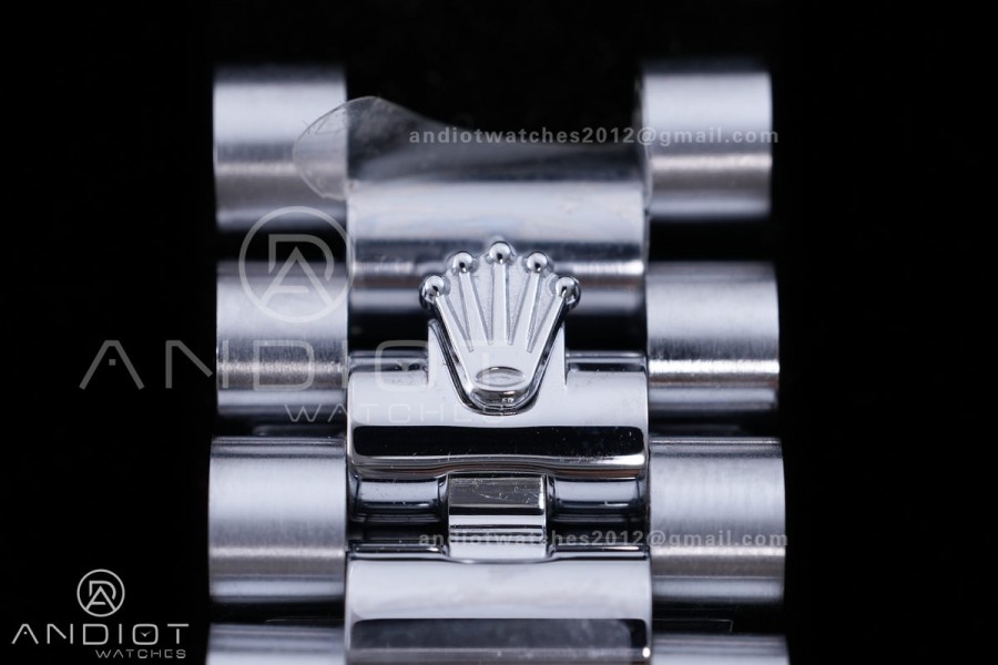 DayDate 40 SS QF 1:1 Best Edition 904L Steel White MOP Crystal Dial on President Bracelet VR3255 V8 (Gain Weight)