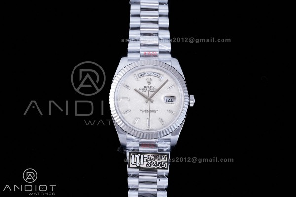 DayDate 40 SS QF 1:1 Best Edition 904L Steel Meteo...