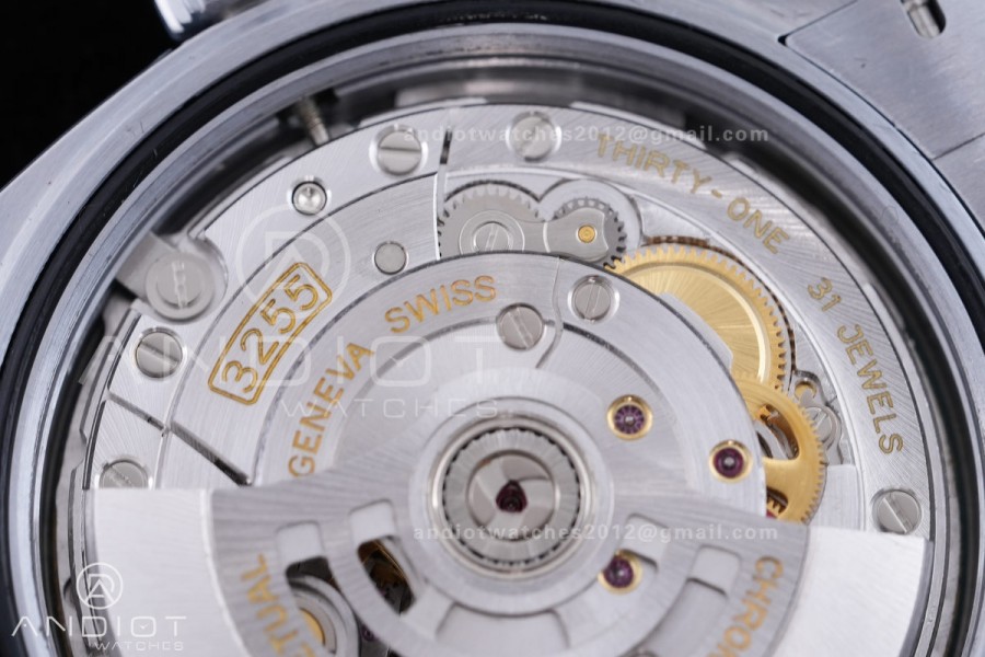 DayDate 40 SS QF 1:1 Best Edition 904L Steel Meteorite Dial Crystal Marker on President Bracelet VR3255 V8 (Gain Weight)