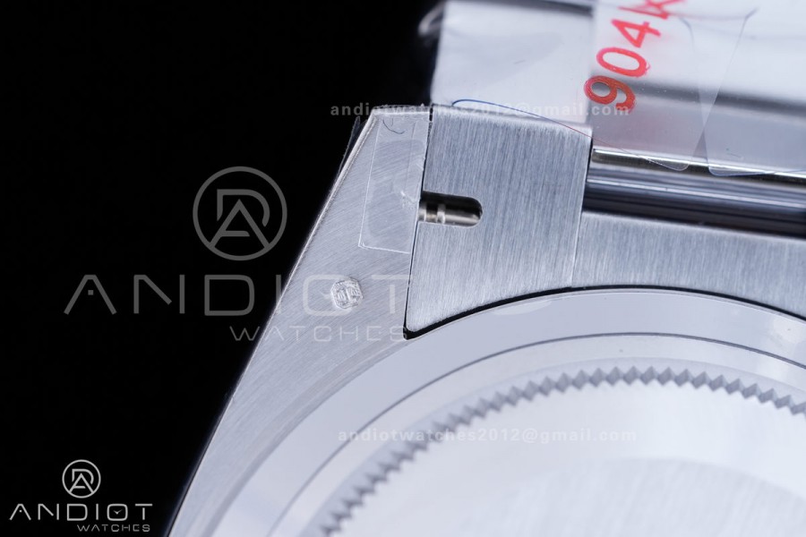 DayDate 40 SS QF 1:1 Best Edition 904L Steel Meteorite Dial Crystal Marker on President Bracelet VR3255 V8 (Gain Weight)