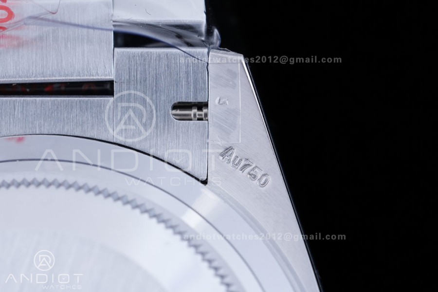 DayDate 40 SS QF 1:1 Best Edition 904L Steel Meteorite Dial Crystal Marker on President Bracelet VR3255 V8 (Gain Weight)