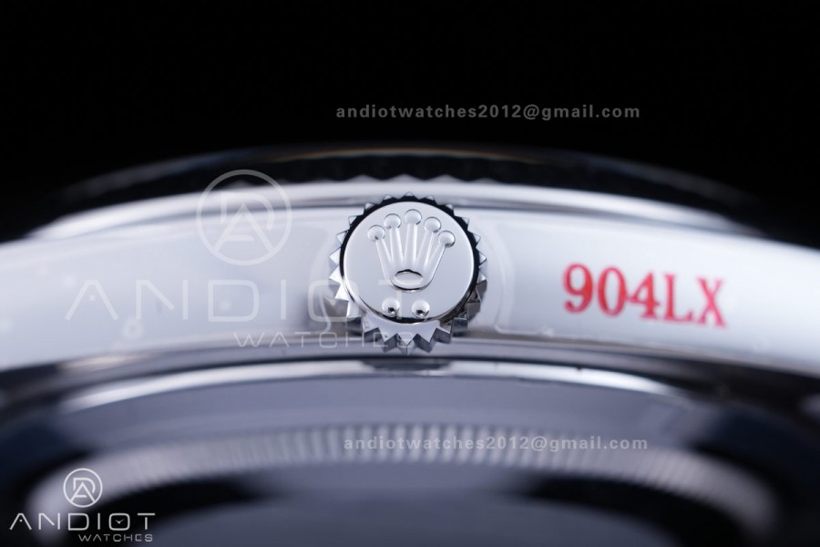 DayDate 40 SS QF 1:1 Best Edition 904L Steel Meteorite Dial Crystal Marker on President Bracelet VR3255 V8 (Gain Weight)