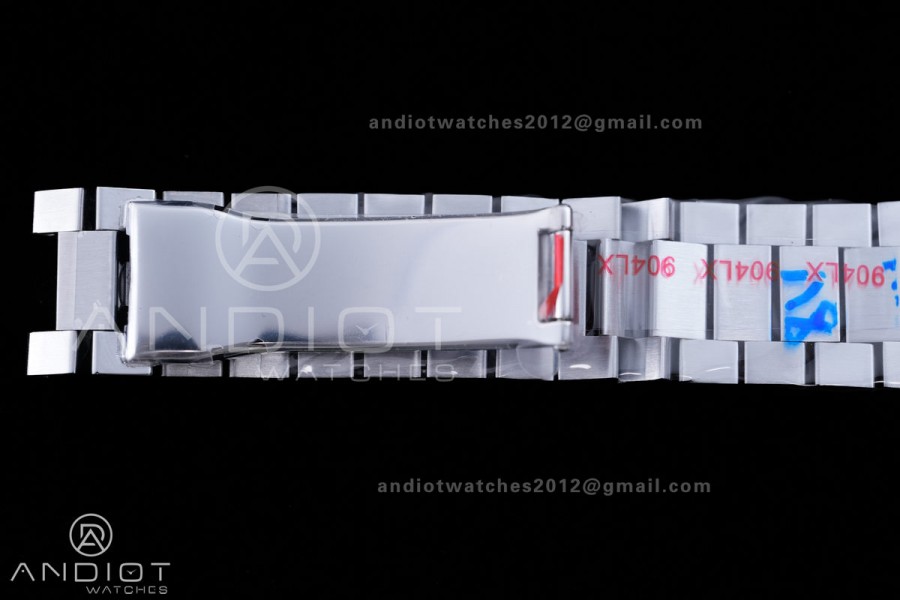 DayDate 40 SS QF 1:1 Best Edition 904L Steel Meteorite Dial Crystal Marker on President Bracelet VR3255 V8 (Gain Weight)