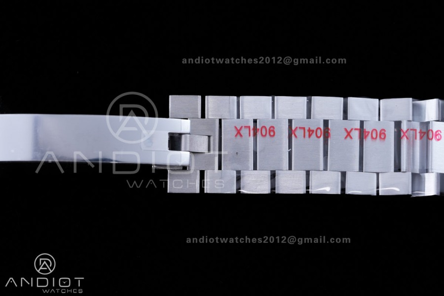 DayDate 40 SS QF 1:1 Best Edition 904L Steel Meteorite Dial Crystal Marker on President Bracelet VR3255 V8 (Gain Weight)