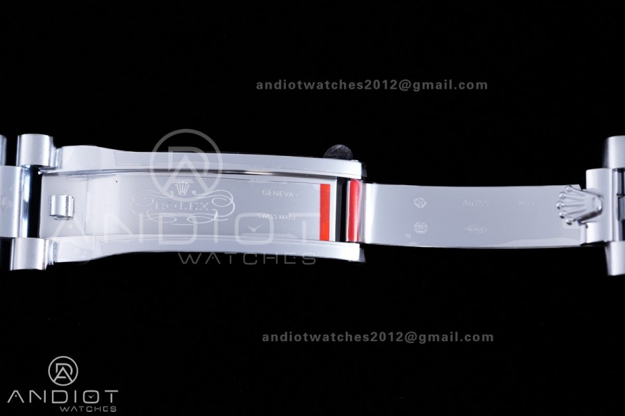 DayDate 40 SS QF 1:1 Best Edition 904L Steel Meteorite Dial Crystal Marker on President Bracelet VR3255 V8 (Gain Weight)