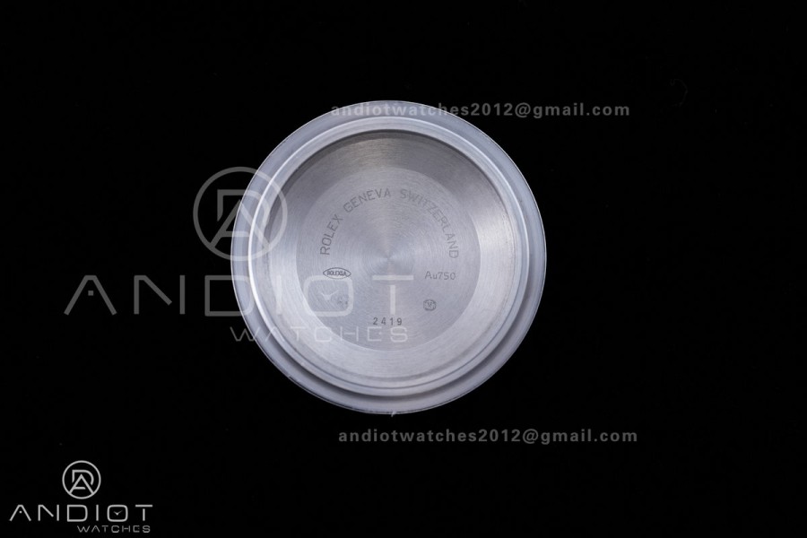 DayDate 40 SS QF 1:1 Best Edition 904L Steel Meteorite Dial Crystal Marker on President Bracelet VR3255 V8 (Gain Weight)