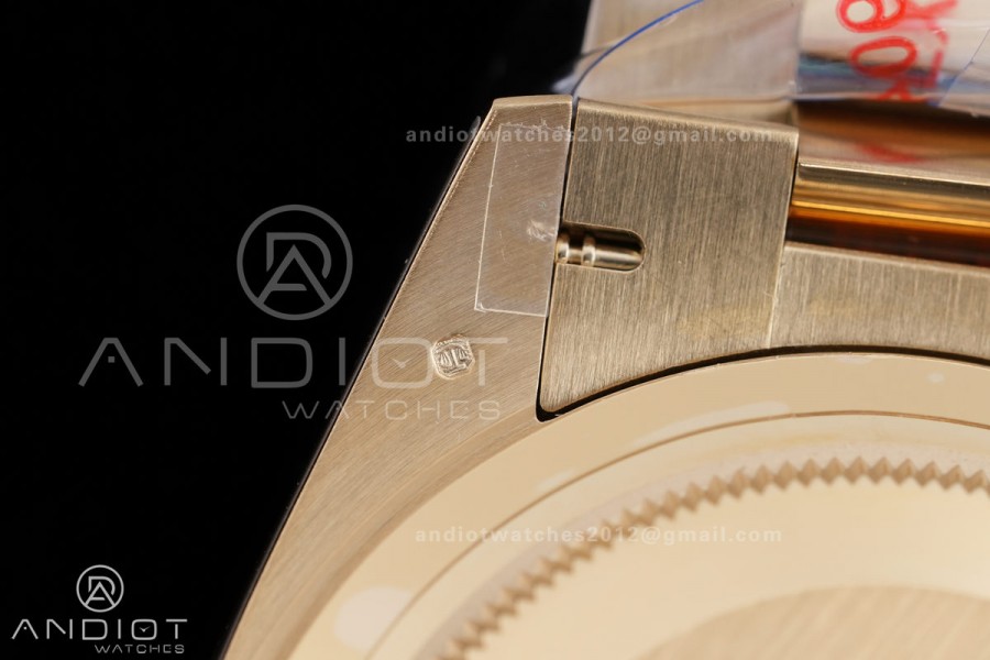 DayDate 40 YG QF 1:1 Best Edition Full Diamonds Dial on President Bracelet VR3255 V8 (Gain Weight)