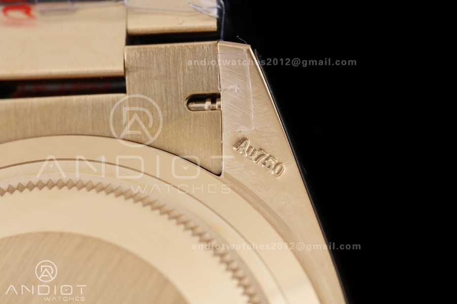 DayDate 40 YG QF 1:1 Best Edition Full Diamonds Dial on President Bracelet VR3255 V8 (Gain Weight)