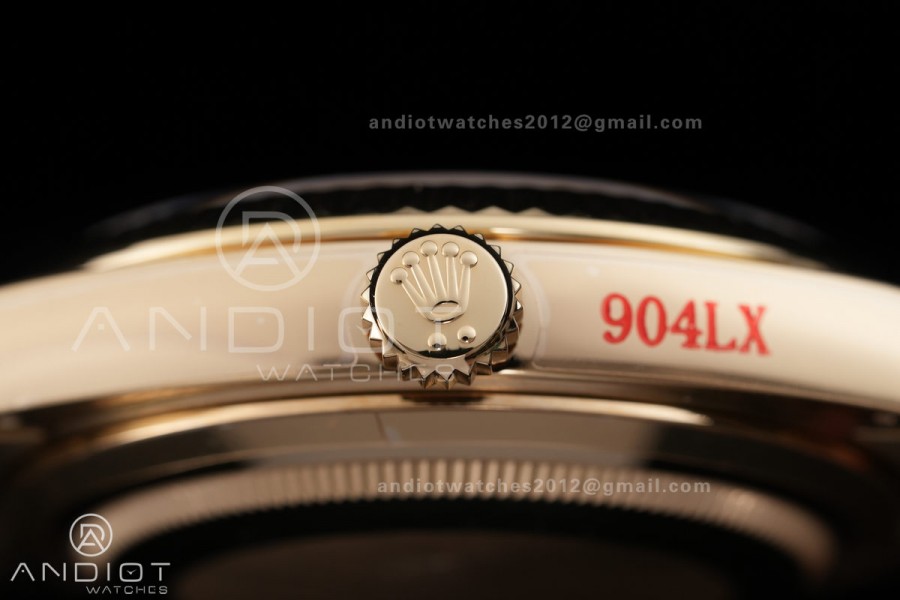 DayDate 40 YG QF 1:1 Best Edition Full Diamonds Dial on President Bracelet VR3255 V8 (Gain Weight)