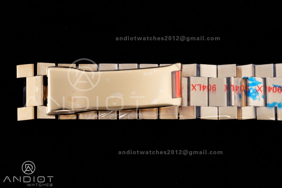 DayDate 40 YG QF 1:1 Best Edition Full Diamonds Dial on President Bracelet VR3255 V8 (Gain Weight)