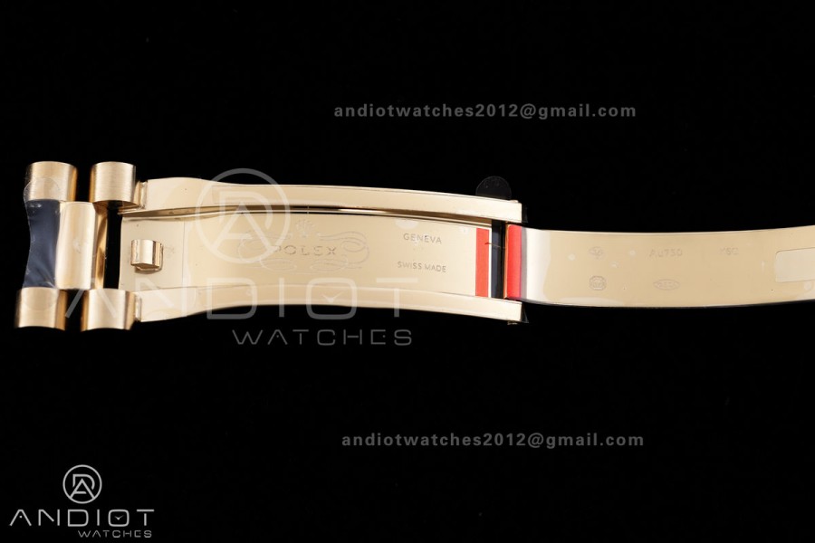 DayDate 40 YG QF 1:1 Best Edition Full Diamonds Dial on President Bracelet VR3255 V8 (Gain Weight)