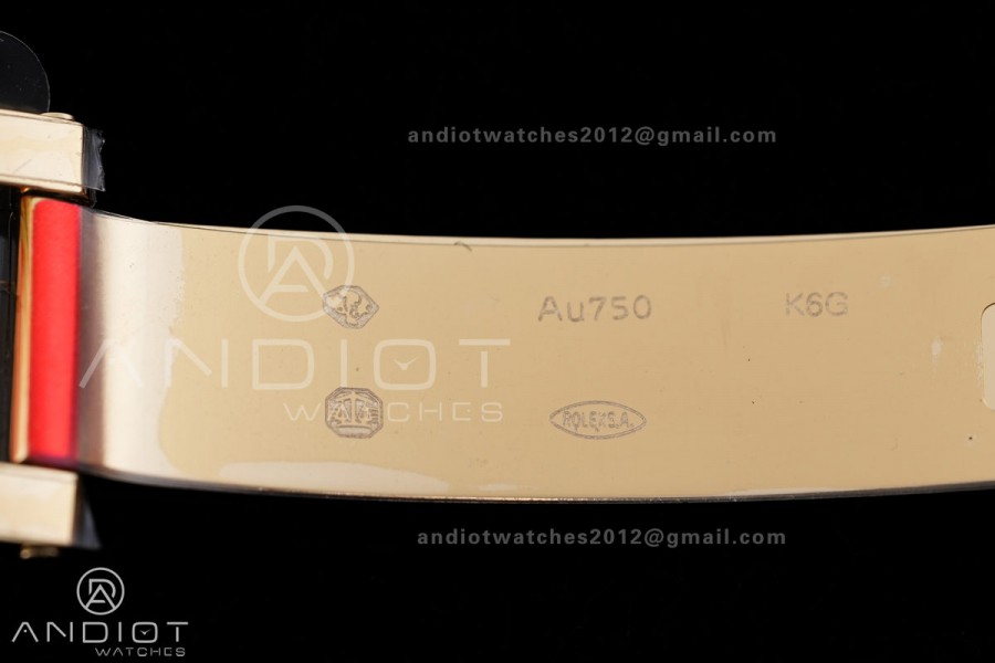 DayDate 40 YG QF 1:1 Best Edition Full Diamonds Dial on President Bracelet VR3255 V8 (Gain Weight)