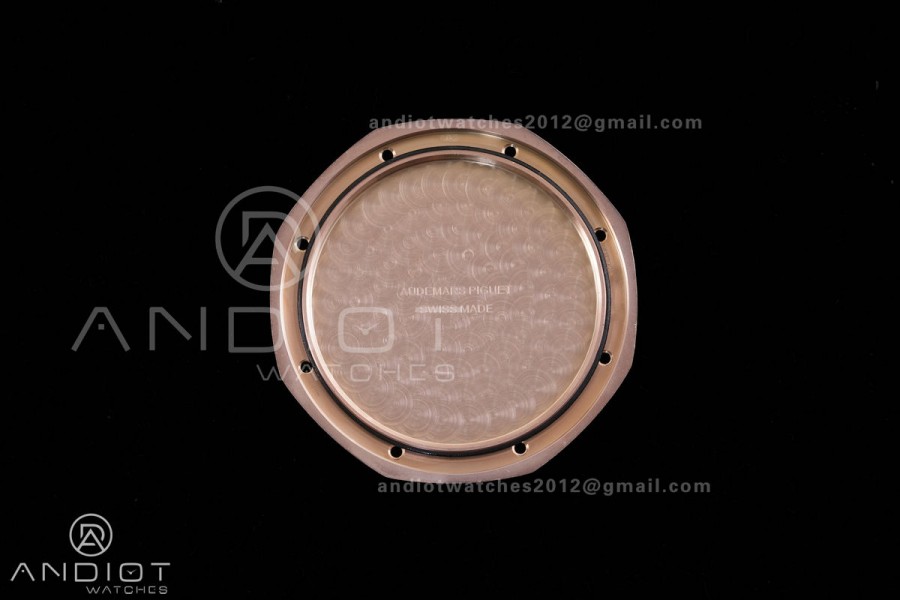 Royal Oak Offshore 37mm 26231 RG APSF 1:1 Best Edition White Dial On Grey Rubber Strap A2385