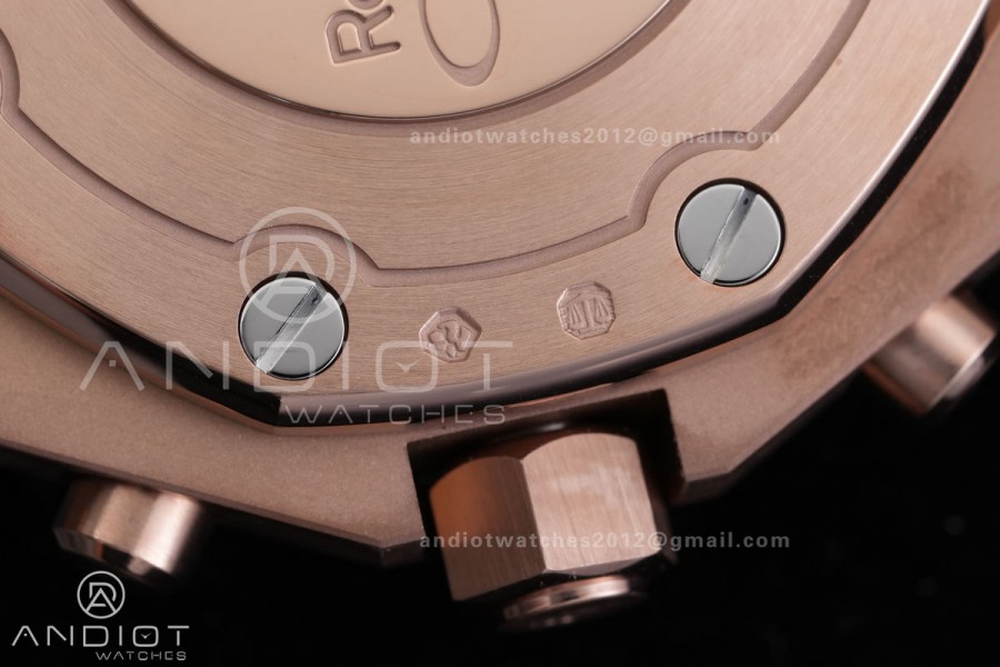 Royal Oak Offshore 37mm 26231 RG APSF 1:1 Best Edition White Dial On Grey Rubber Strap A2385