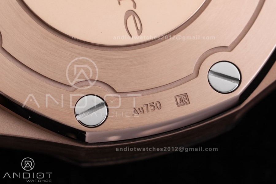 Royal Oak Offshore 37mm 26231 RG APSF 1:1 Best Edition White Dial On Grey Rubber Strap A2385