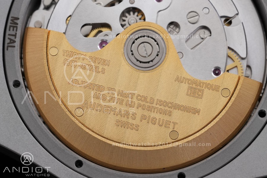 Royal Oak Offshore 37mm 26231 SS APSF 1:1 Best Edition White Dial On White Rubber Strap A2385