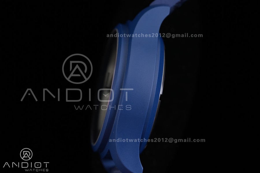 Pilot Chrono IW389404 Blue Ceramic APSF 1:1 Best Edition Blue Dial On Blue Nylon Strap Super Clone A69385