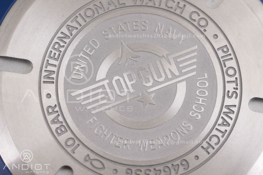 Pilot Chrono IW389404 Blue Ceramic APSF 1:1 Best Edition Blue Dial On Blue Nylon Strap Super Clone A69385