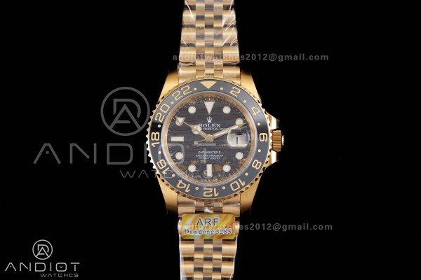 GMT-Master II 126718 GRNR YG ARF 1:1 Best Edition Tiger Iron Dial On YG Bracelet Super Clone DD3285 CHS