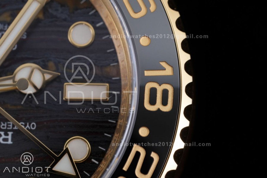 GMT-Master II 126718 GRNR YG ARF 1:1 Best Edition Tiger Iron Dial On YG Bracelet Super Clone DD3285 CHS