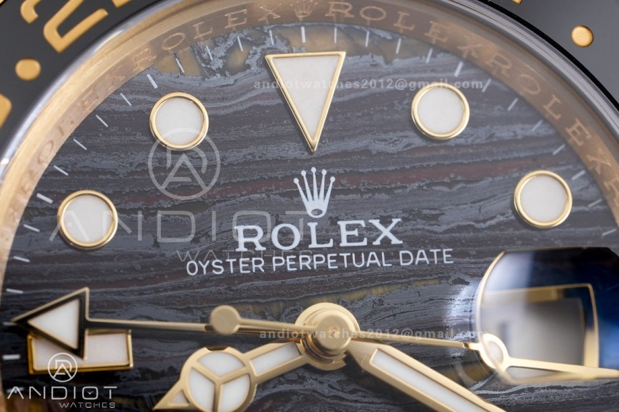 GMT-Master II 126718 GRNR YG ARF 1:1 Best Edition Tiger Iron Dial On YG Bracelet Super Clone DD3285 CHS