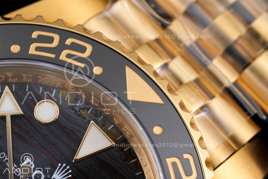 GMT-Master II 126718 GRNR YG ARF 1:1 Best Edition Tiger Iron Dial On YG Bracelet Super Clone DD3285 CHS