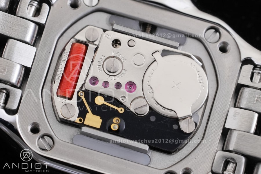 Panthère Mini 19mm BBA 1:1 Best Edition SS White Dial on SS Bracelet Ronda Quartz