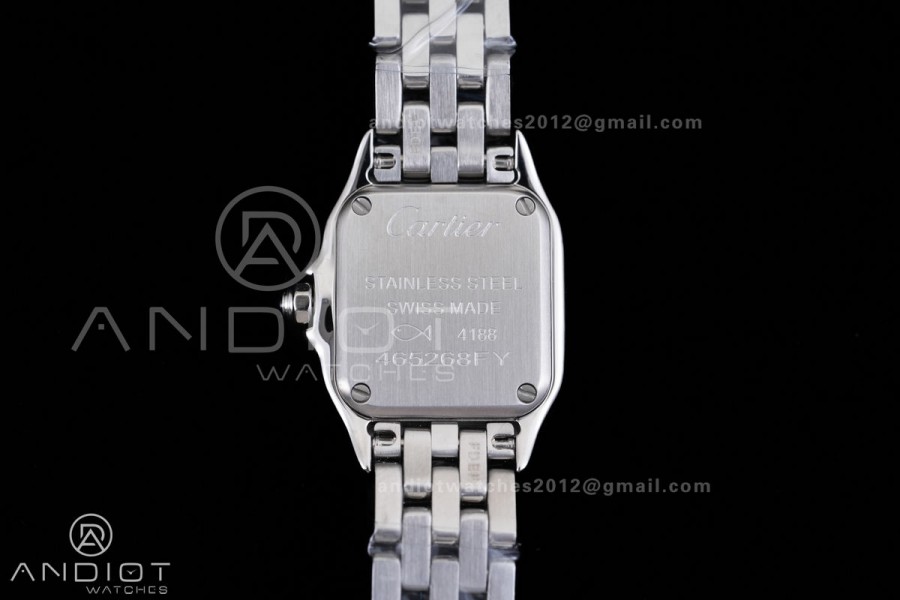 Panthère Mini 19mm BBA 1:1 Best Edition SS White Dial on SS Bracelet Ronda Quartz