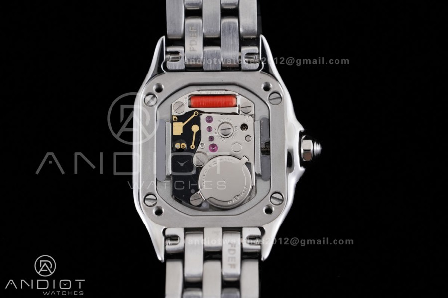 Panthère Mini 19mm BBA 1:1 Best Edition SS White Dial on SS Bracelet Ronda Quartz