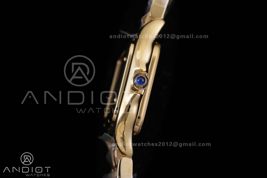 Panthère Mini 19mm BBA 1:1 Best Edition YG White Dial on YG Bracelet Ronda Quartz